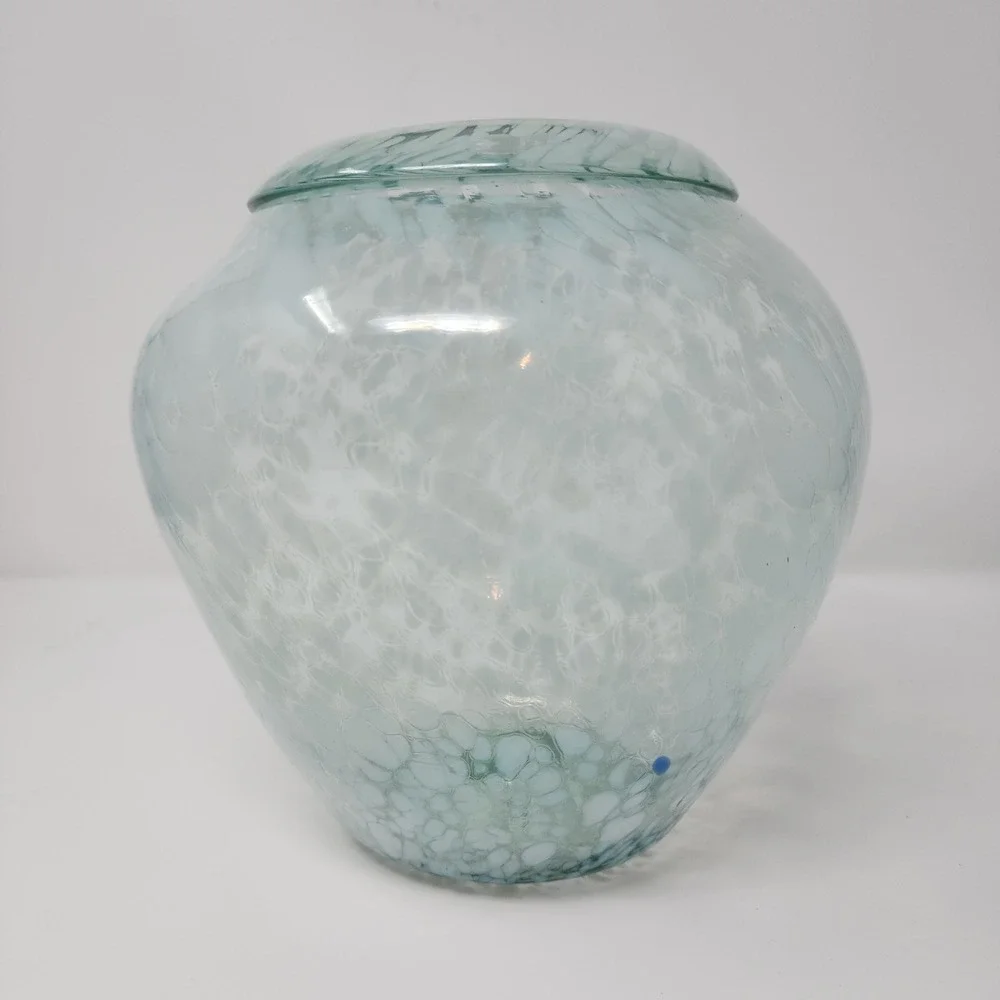 Glass Confetti Splatter Vase 5.5x8